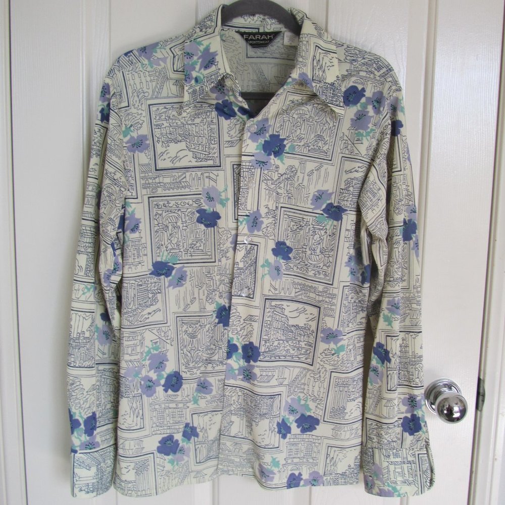 Vintage Men's Button Up Shirt - GROOVY! GUC, M